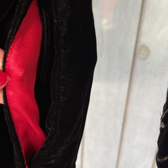 VICTORIA’S SECRET COLLECTION BLACK VELVET LONG ROBE S - Picture 6 of 8